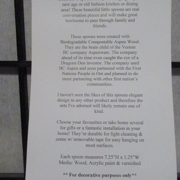 New Old World, Kitchen accents, Tea Lovers, Handcrafted, Dots, Original, Spoons - Picture 4 of 4